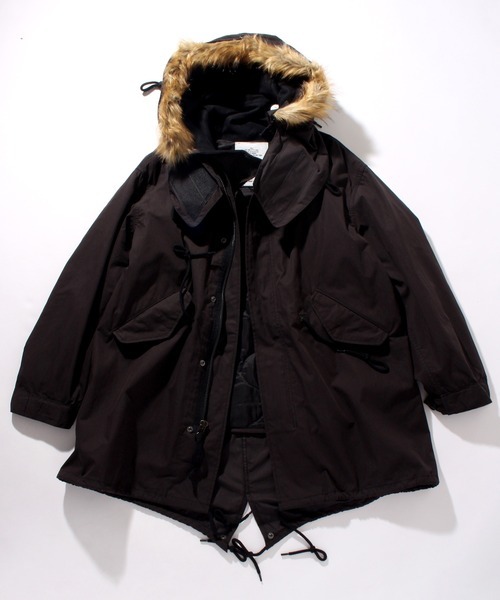 「HOUSTON」 モッズコート X-SMALL ブラック メンズ拍卖