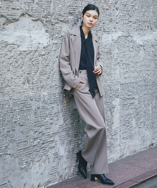 「SMILE ORCHID」 パンツスーツ M ブラウン レディース拍卖