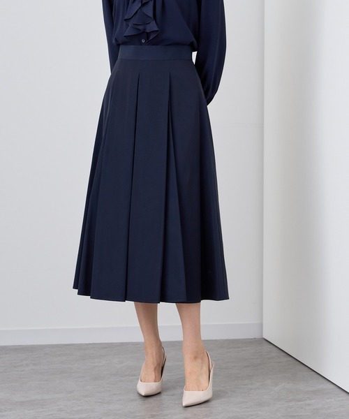 「ANAYI」 フレアスカート 38 ネイビー レディース拍卖