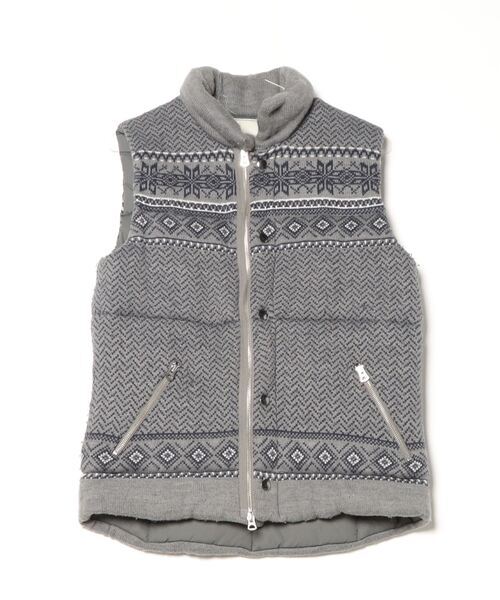 「NANO universe」 ベスト M グレー レディース拍卖