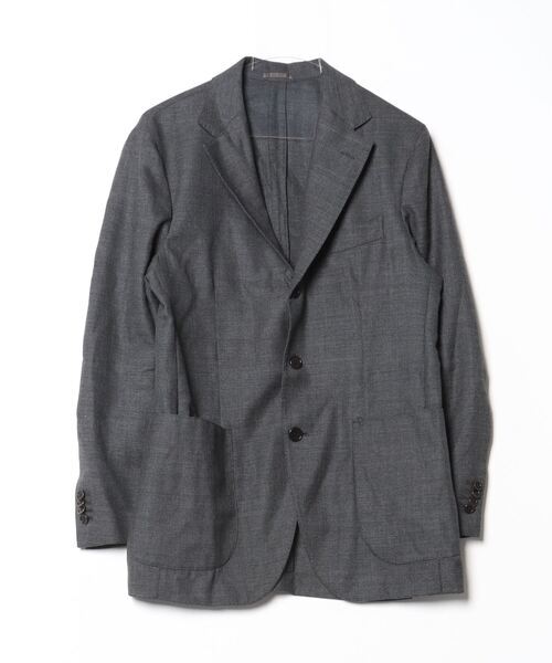 「BEAMS F」 テーラードジャケット 48 グレー メンズ拍卖