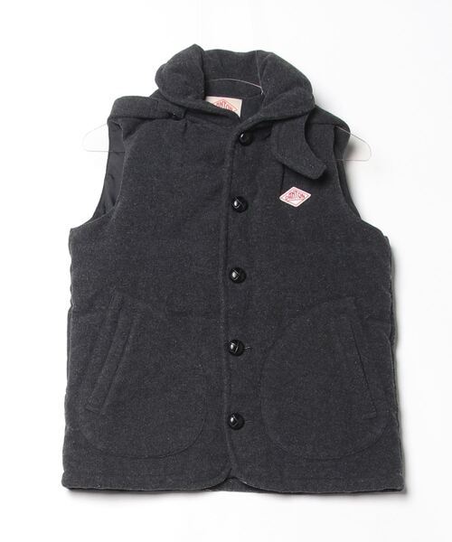 「DANTON」 ダウンベスト「BEAMSコラボ」 34 グレー レディース拍卖