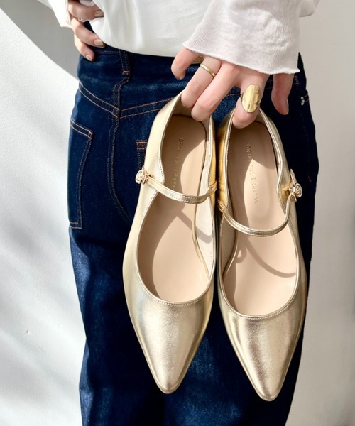 「ORiental TRaffic」 パンプス 42 ゴールド レディース拍卖