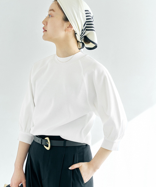 「IENA」 7分袖カットソー FREE ホワイト レディース拍卖