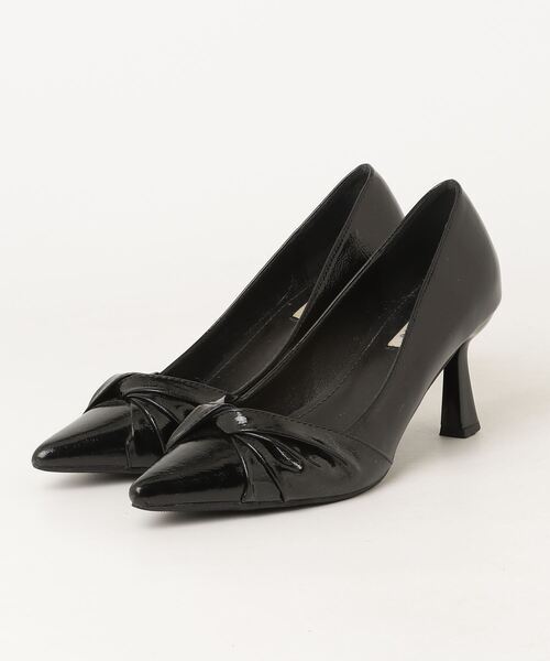 「niana」 パンプス 24cm ブラック レディース拍卖