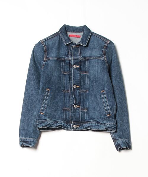 「BEAMS」 デニムジャケット 1 ブルー レディース拍卖