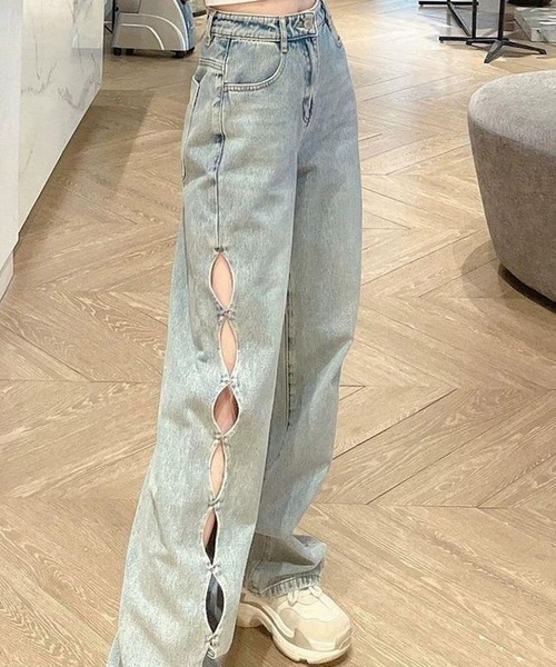 「GLAMOROUS JANE」 デニムパンツ L ブルー レディース拍卖