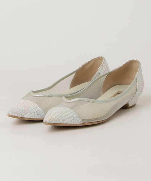 「DIANA」 フラットパンプス 24cm ホワイト レディース拍卖