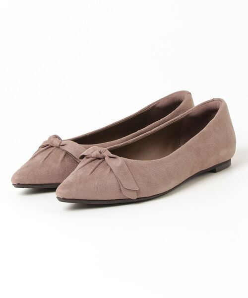 「green label relaxing」 フラットパンプス 24cm ベージュ レディース拍卖