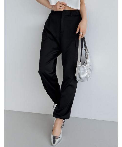 「Re:EDIT」 カーゴパンツ MEDIUM ブラック レディース拍卖