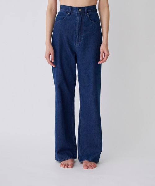 「ENOF」 デニムパンツ L インディゴブルー レディース拍卖