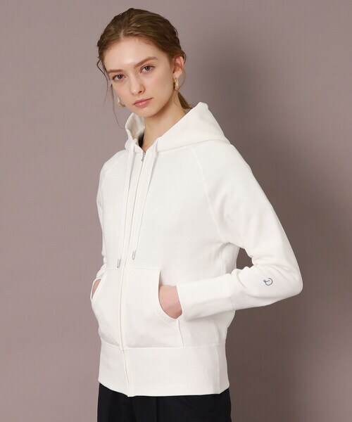 「DRESSTERIOR」 ジップアップパーカー 36 ホワイト レディース拍卖