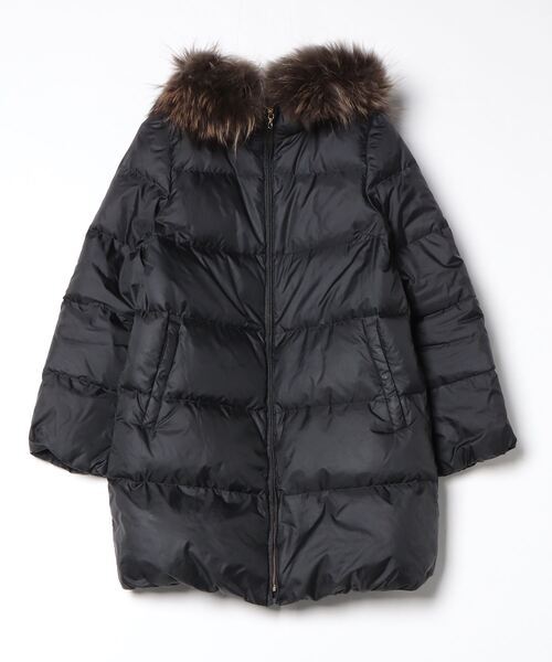 「NANO universe」 ダウンジャケット「NISHIKAWAコラボ」 38 ブラック レディース拍卖