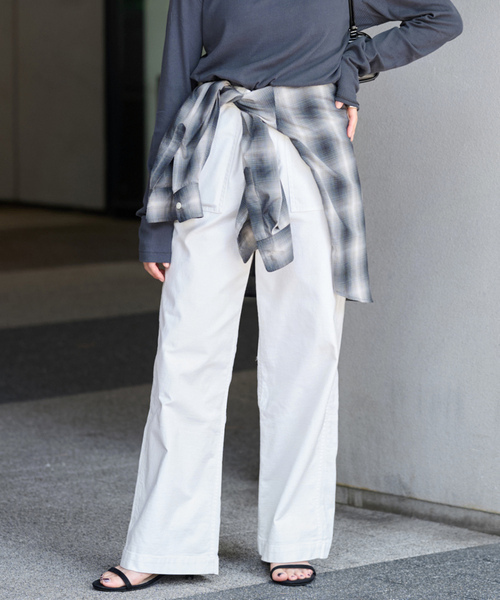 「JOURNAL STANDARD relume」 カーゴパンツ 36 ホワイト レディース拍卖