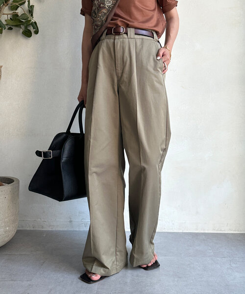 「DouDou」 チノパンツ 38 ベージュ レディース拍卖