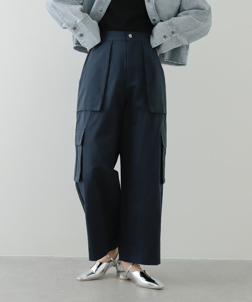 「SENSE OF PLACE by URBAN RESEARCH」 カーゴパンツ MEDIUM ネイビー レディース拍卖