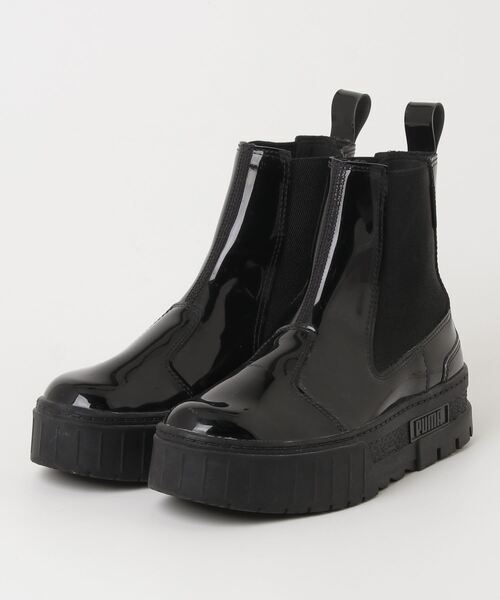 「PUMA」 ショートブーツ 24cm ブラック レディース拍卖