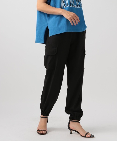 「BAYFLOW」 カーゴパンツ MEDIUM ブラック レディース拍卖