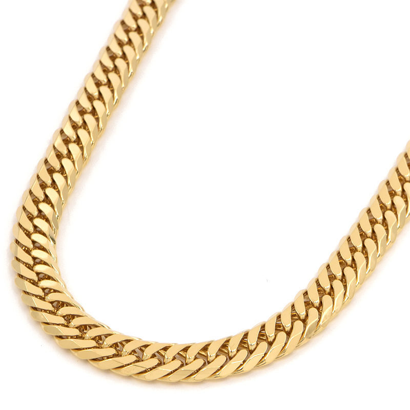 喜平ネックレス 6面ダブル 50cm 101.5g K18YG 造幣局検定刻印 K18 イエローゴールド キヘイネックレス 中古 送料無料拍卖