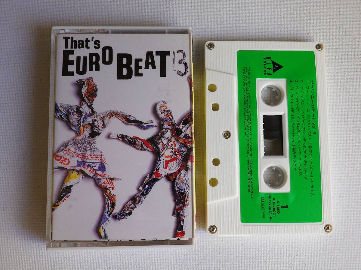 ◆カセット◆ザッツユーロビートVol.3 EUROBEAT BEST TRACKS SUMMER 1987 歌詞カード付 中古カセットテープ多数出品中!拍卖