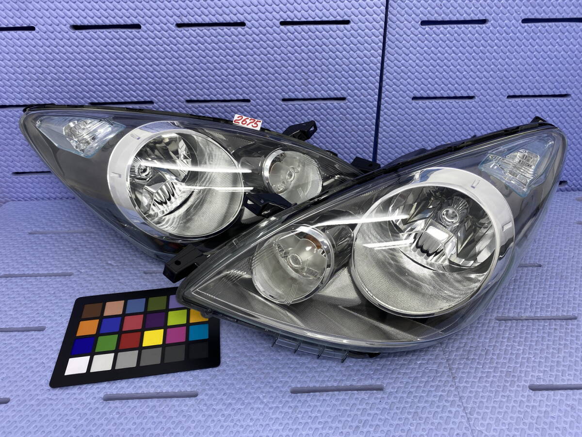 2675 * 美品/破損無 ノート E11 後期 ヘッドライト 左右 セット キセノン HID レベ付 イチコー H006 拍卖