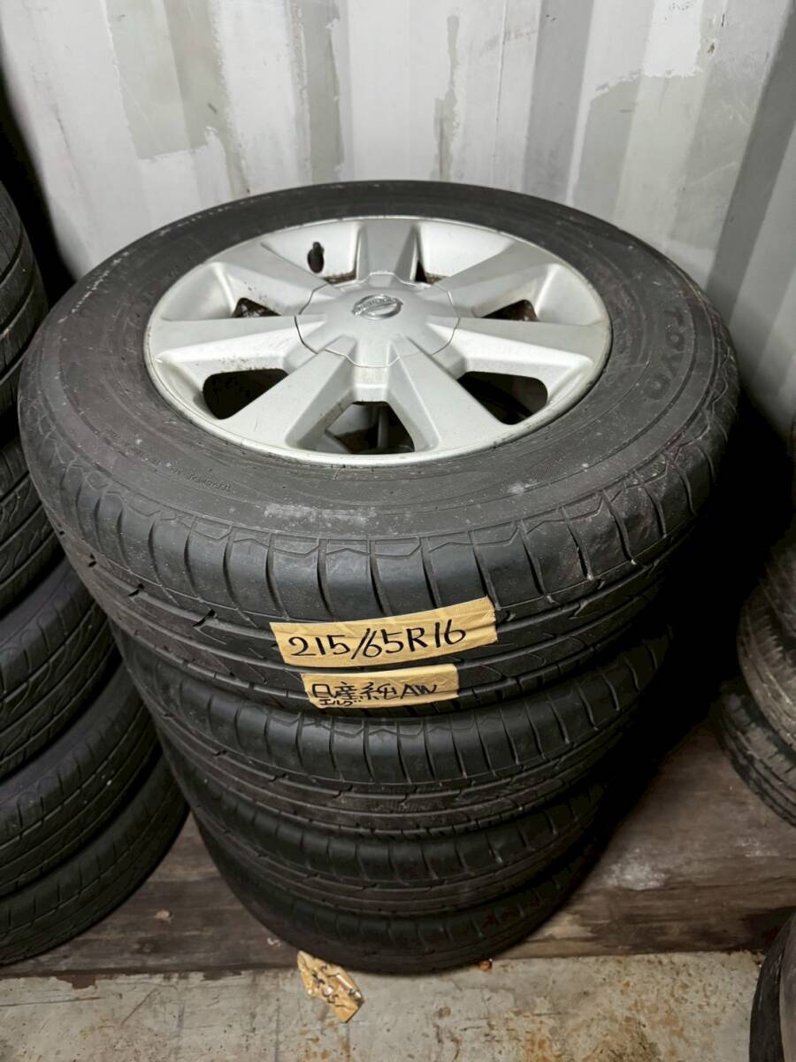 Y1435 215/65R16 98H TOYO トーヨー 2016年 PCD114.3 5H 6.5J +45 拍卖
