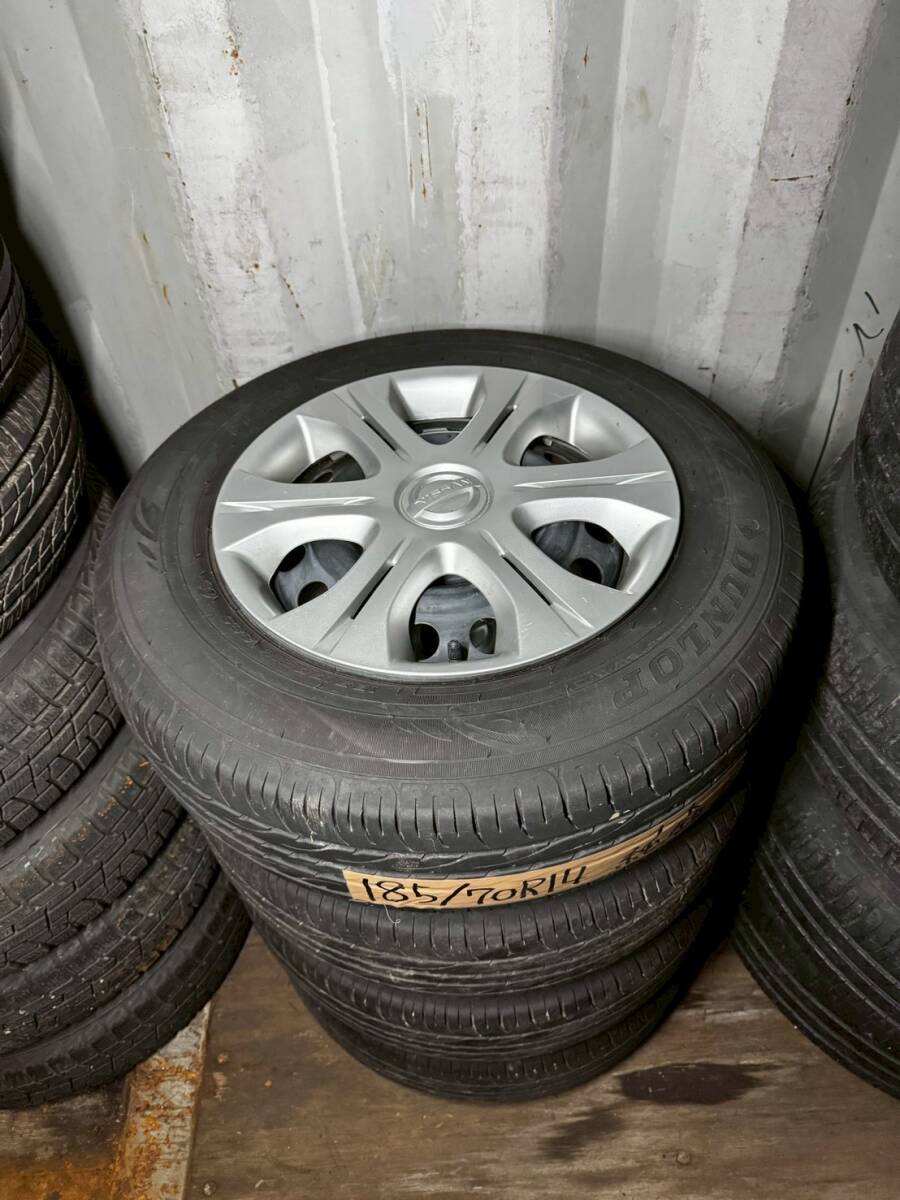 Y1449 185/70R14 88S DUNLOP ダンロップ 2017年 PCD100 4H 5.5J 拍卖