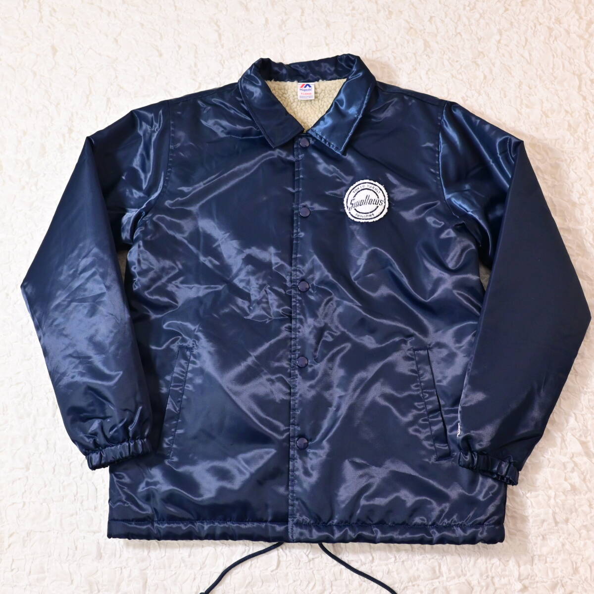 Z5 ヤクルトスワローズ 裏ボア コーチジャケット マジェスティック サイズXL拍卖