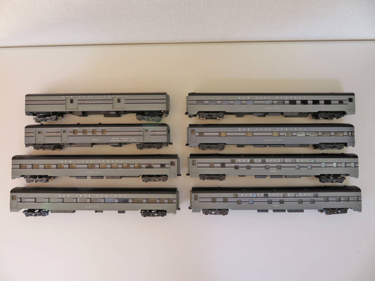 AHM ニューヨーク・セントラル鉄道 特急客車8両セット HOゲージ NYC New York Central Railroad拍卖