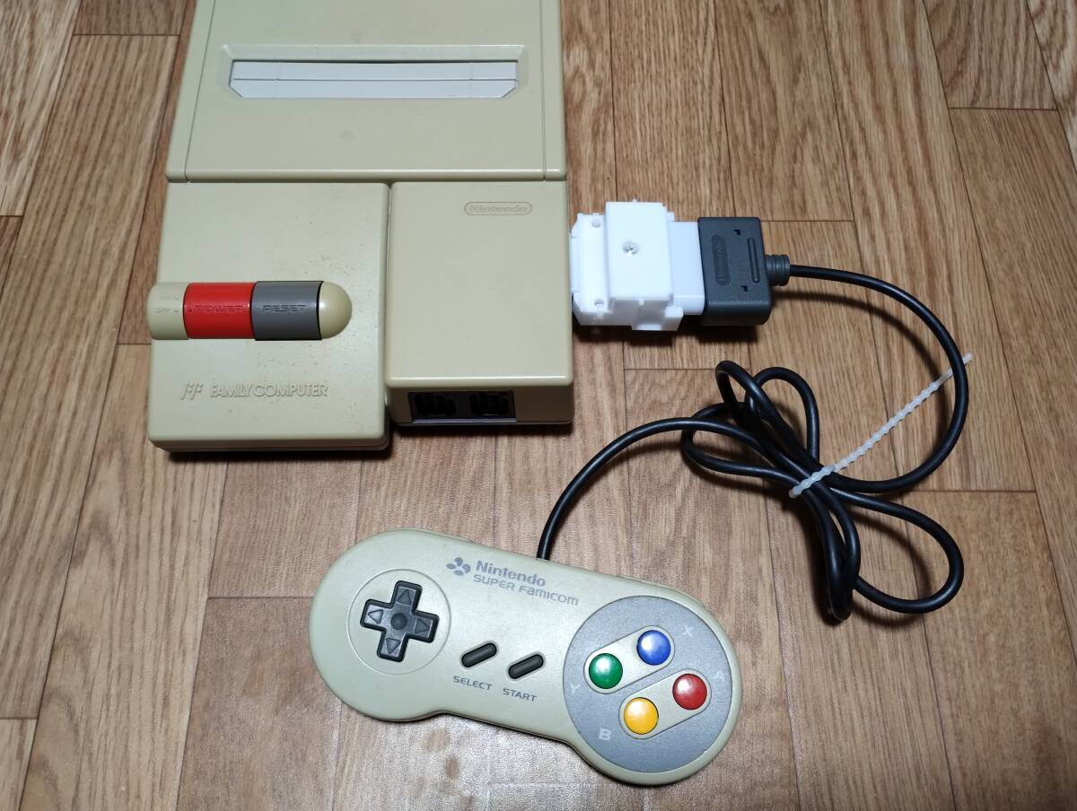 FC コントローラー コンバーター ファミコン ニューファミコン 変換 15ピン pin nes to snes sfc スーパーファミコン拍卖