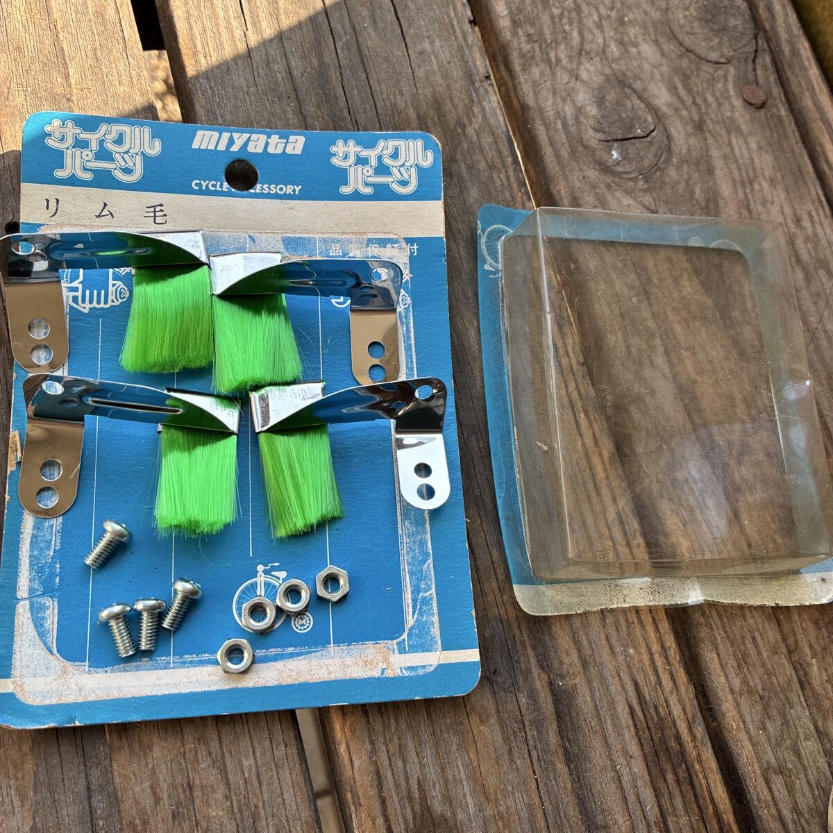 デコチャリ 自転車 アクセサリー リムブラシ 緑グリーン 昭和レトロアンティークビンテージ当時物拍卖