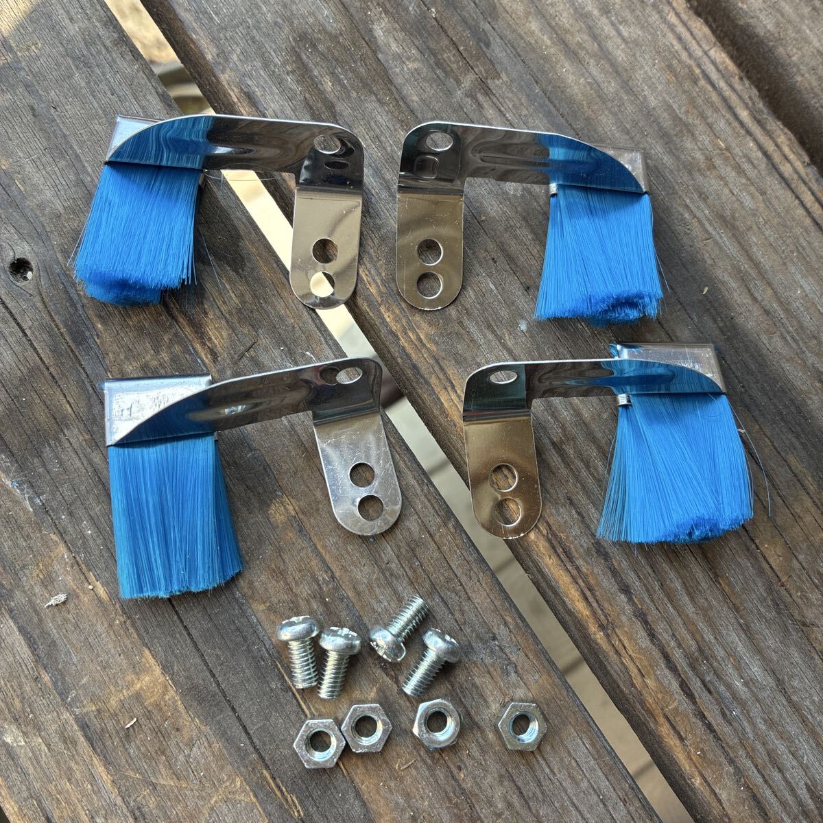 デコチャリ 自転車 アクセサリー リムブラシ 青ブルー 昭和レトロアンティークビンテージ当時物拍卖