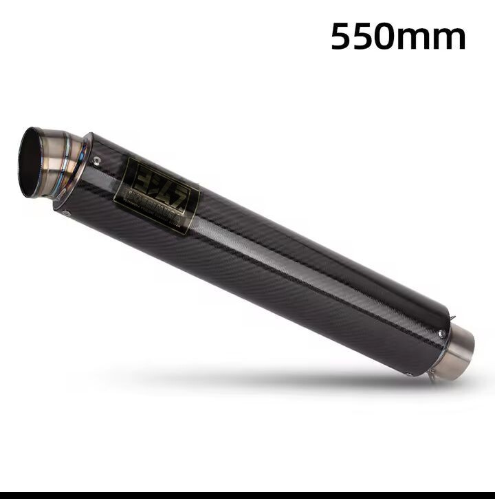 新品軽量1.2キロ550mmロングタイプ チタン カーボン サイレンサー マフラー60.5mm 用 スリップオン CB1300SF XJR1300 説明確認下さい拍卖