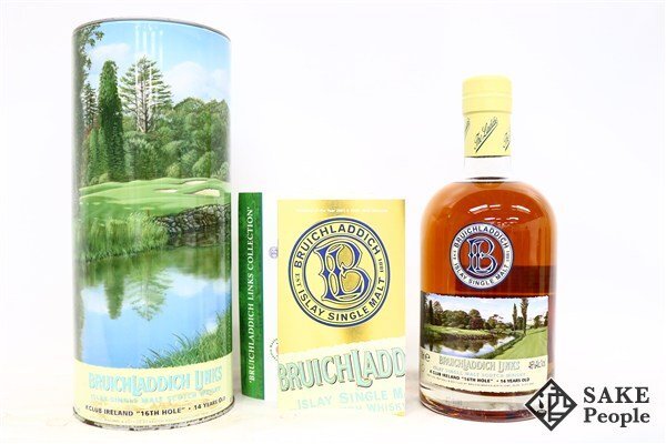 ◇1円~ ブルイックラディ 14年 リンクス Kクラブ アイルランド 16番ホール 700ml 46% 箱 冊子 スコッチ拍卖