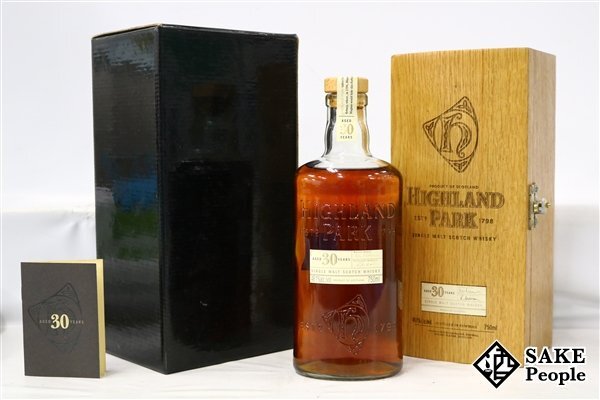 ◇1円~ ハイランドパーク 30年 シングルモルト 750ml 48.1% 箱 外箱 冊子付き スコッチ拍卖