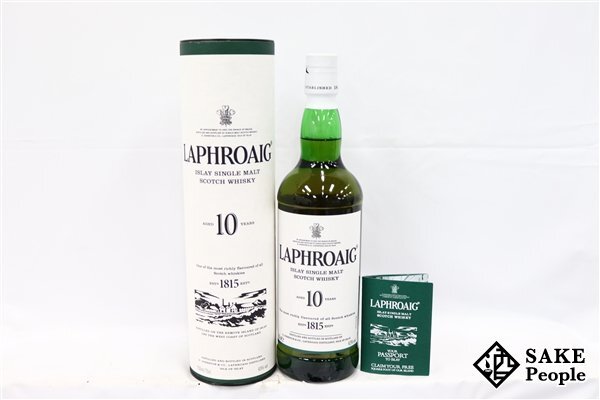◇1円~ ラフロイグ シングルモルト 10年 750ml 43% 箱 冊子付き スコッチ拍卖