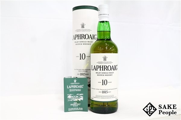 ◇1円~ ラフロイグ シングルモルト 10年 750ml 43% 箱付き 冊子付 スコッチ拍卖