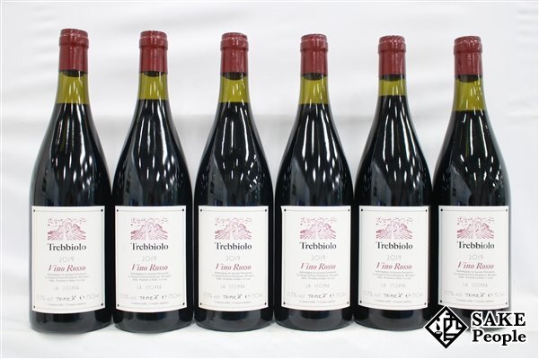 ■1円~ イタリア産赤ワイン6本セット ラ・ストッパ トレッビオロ ヴィーノ・ロッソ 2019 750ml 13.5% イタリア 赤拍卖
