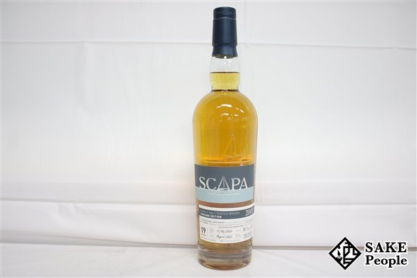 ◇注目! ザ・ウイスキー・エクスチェンジ スキャパ 19年 2003-2022 ファースト フィル アメリカン オーク バレル 700ml 56.7% スコッチ拍卖