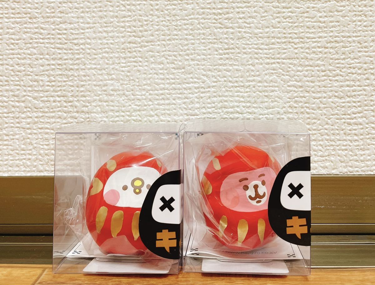 【新品未開封】キャだるま カナヘイの小動物 縁起だるま うさぎ ピスケ 2点 カナヘイ フィギュア 拍卖