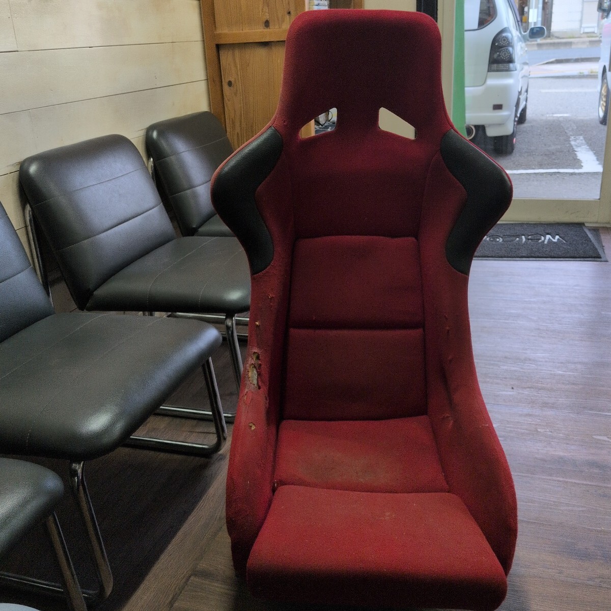 送料無料 フルバケットシート フルバケ レッド RECARO 赤 S13 180SX シルビア拍卖