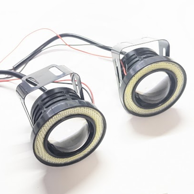 イカリング付フォグライト本体 ホワイト光 2個セット64mm 明るいLEDフォグライト プロジェクターフォグランプ 金具付 30W 3200lm 6000K 12v拍卖