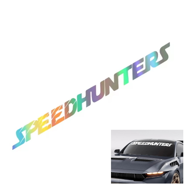 NEWスピードハンターズ 1Mx10cm ビックサイズステッカー レインボー SPEED HUNTERSステッカーカスタムドレスアップデカール ハチマキシール拍卖