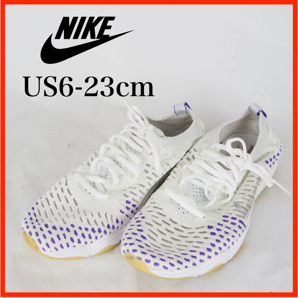 OK5219★美品★NIKE*ナイキ*ランニングシューズ*US6-23cm*白拍卖