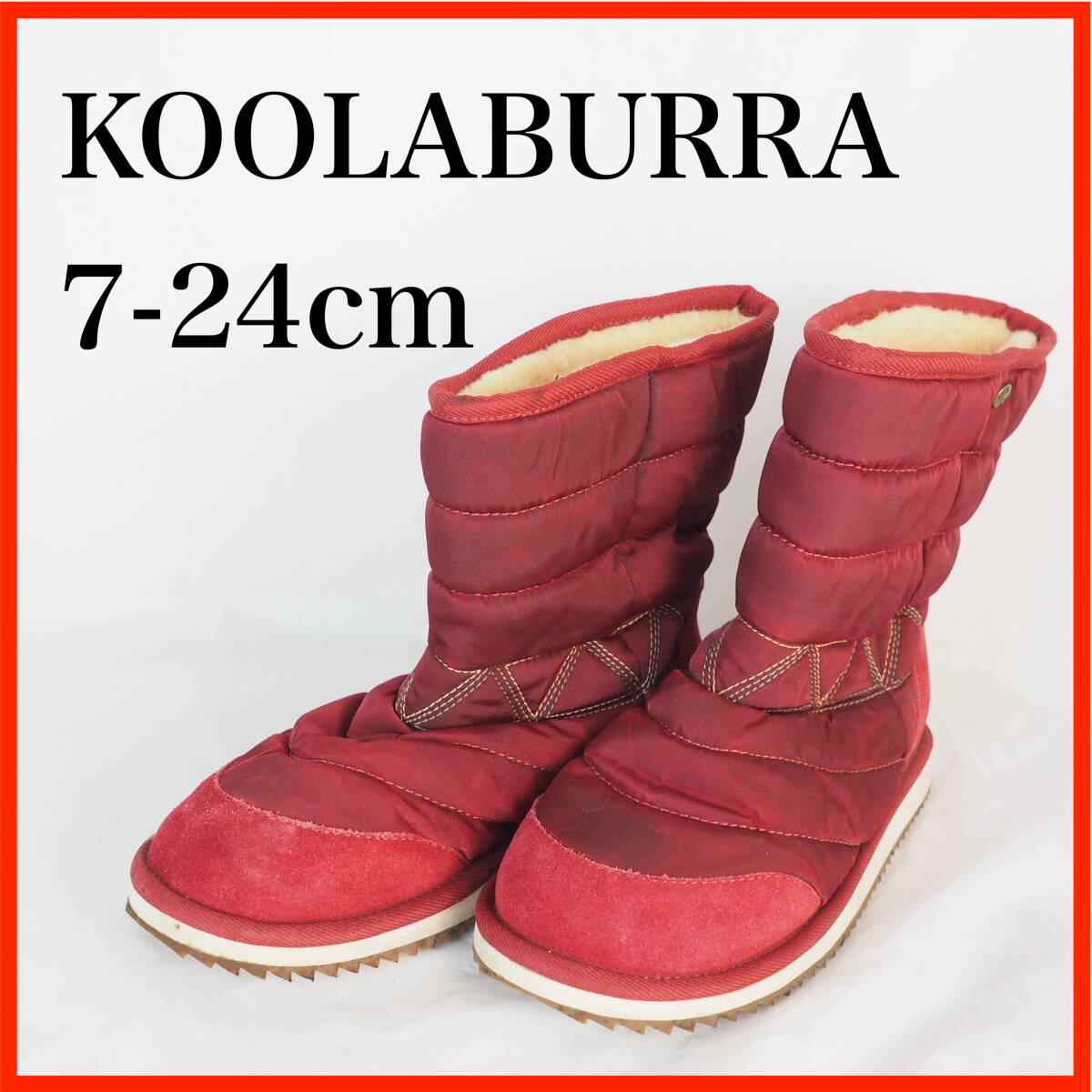 GB0722*KOOLABURRA*クーラブラ*レディースショートブーツ*7-24cm*赤拍卖