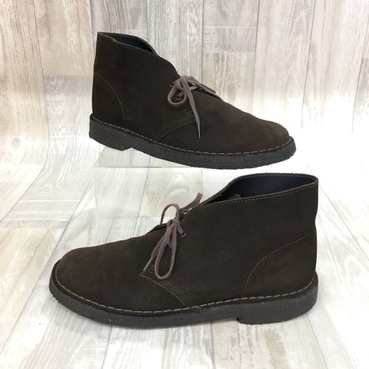 KZ1249★Clarks ORIGINAL : 31692 DESERT BOOT スエード★8 1/2★ブラウン デザートブーツ クラークス拍卖