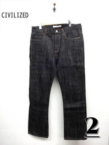 HZ2275★CIVILIZED リジッドブラックデニム★2★シヴィライズド ボタンフライ/日本製拍卖