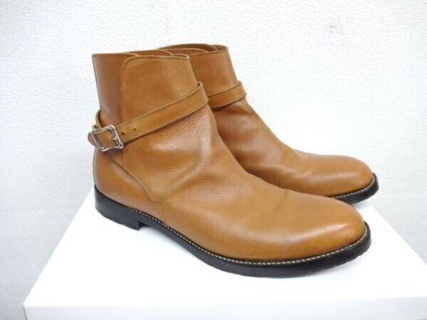 KZ277★heteroqrom ベルトショートブーツ★42★茶 エテロクロム拍卖