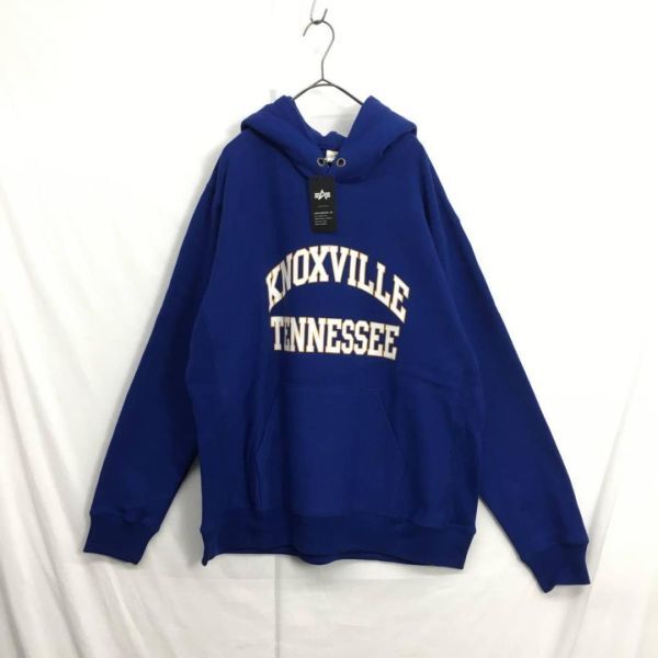 KZ6801★ALPHA : TC1559 プルオーバースウェットパーカー★XL★ネイビーブルー 定価¥11800- アヴィレックス拍卖