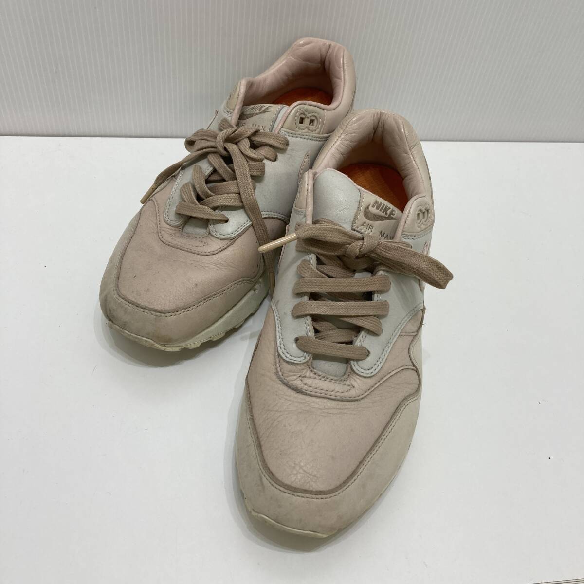 【中古】NIKELAB AIR MAX 1 PINNACLE 859554-201 27.5cm US9.5 ピンクベージュ 箱無 ナイキラボ エアマックス 1 ピナクル拍卖